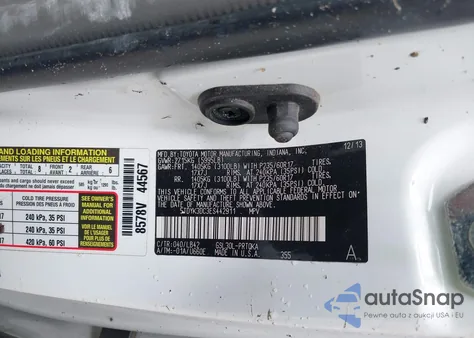 2014 Toyota Sienna Xle V6 8 Passenger из США, поврежденный, VIN 5TDYK3DC3ES442911